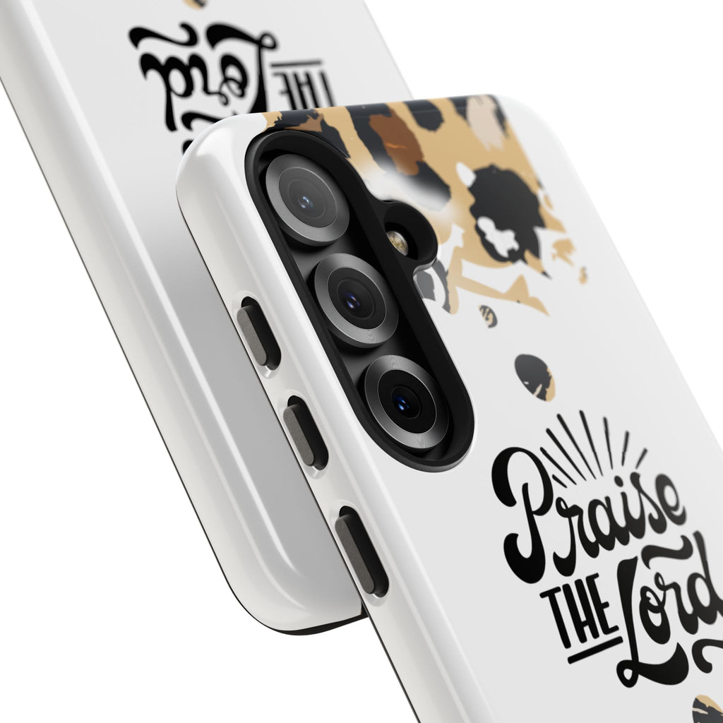 Praise the Lord Leopard Tough Phone Case — Christian iPhone Protection
