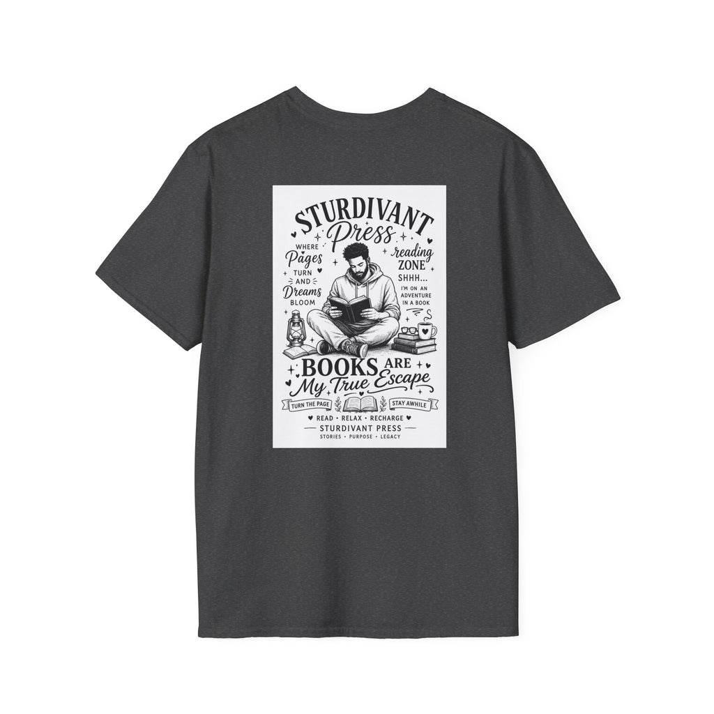 Minimal Lighthouse Logo T-Shirt — Coastal Nautical Graphic Tee