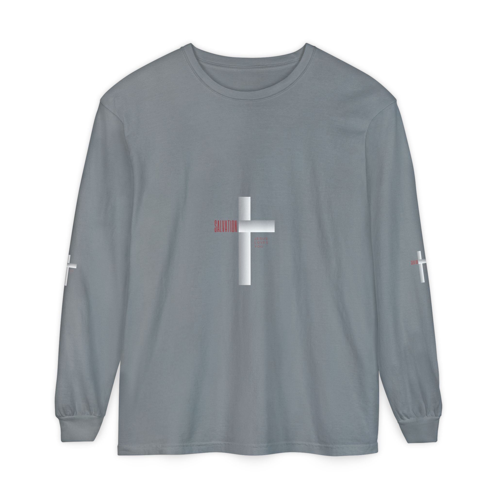 Christian Long Sleeve Tee — "The Messiah" Jerusalem Nazareth Design