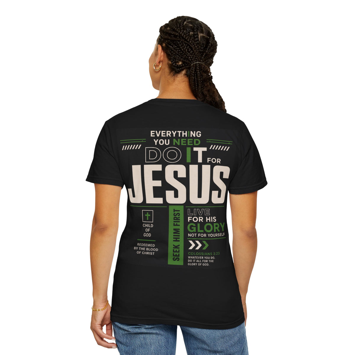 Christian Cross T-Shirt — "Do It For Jesus" Faith Graphic Tee