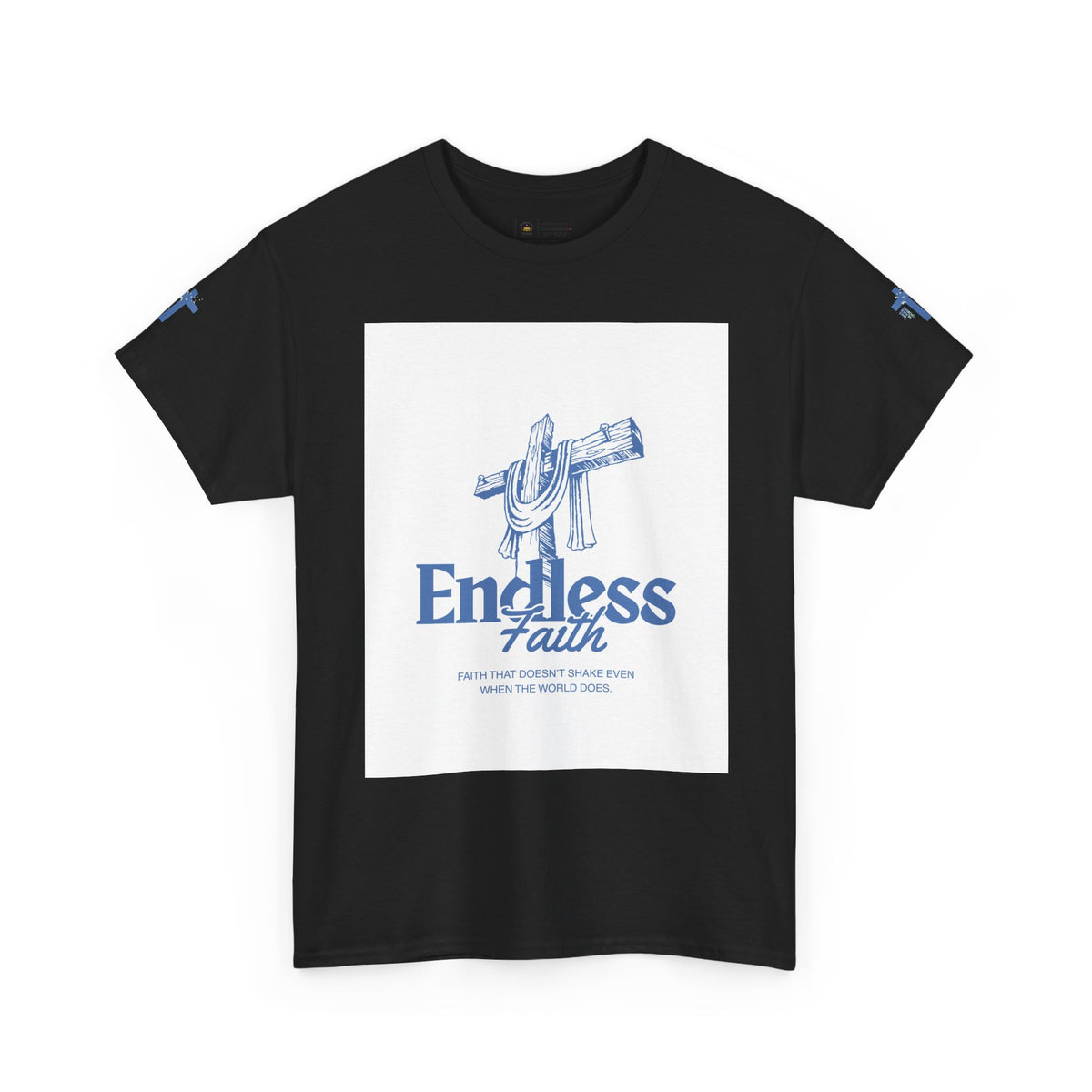Faith Cross T‑Shirt — "Endless Faith" Christian Graphic Tee