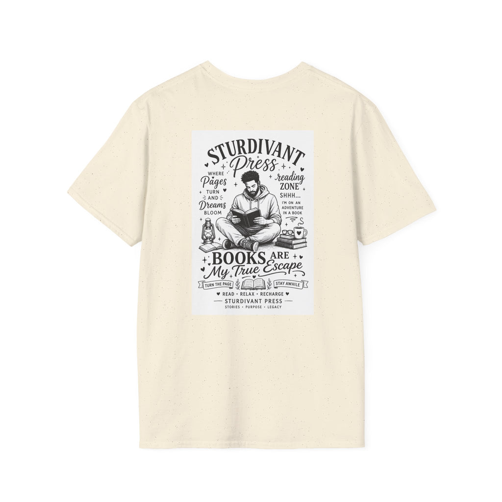Minimal Lighthouse Logo T-Shirt — Coastal Nautical Graphic Tee