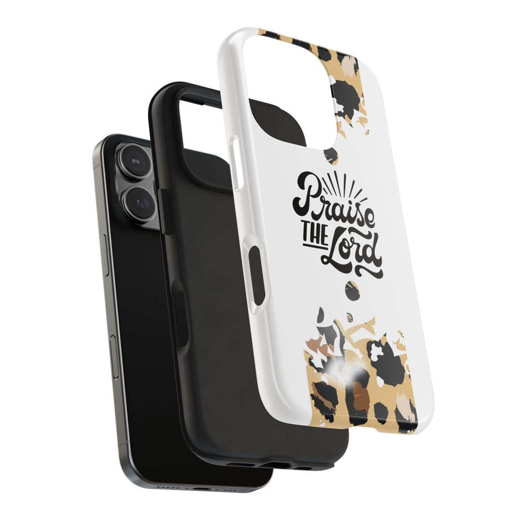 Praise the Lord Leopard Tough Phone Case — Christian iPhone Protection