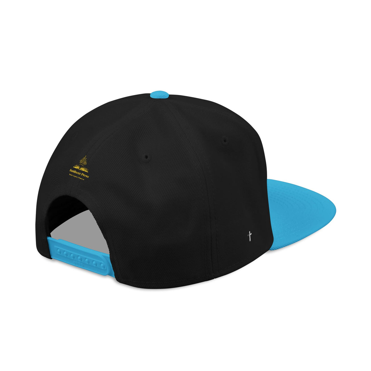 Embroidered 'Stoked' Snapback Hat — Black & Charcoal Skate Cap