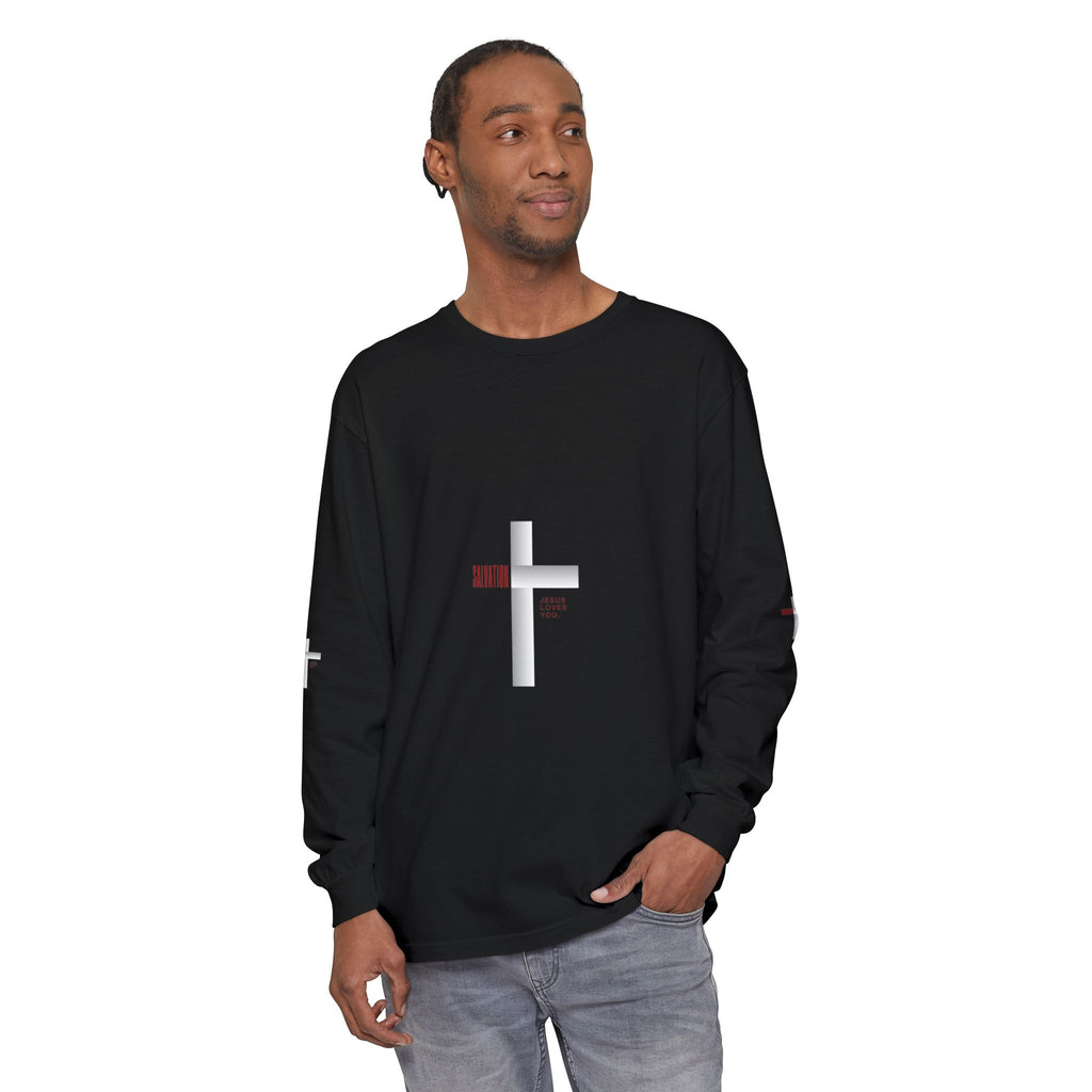 Christian Long Sleeve Tee — "The Messiah" Jerusalem Nazareth Design