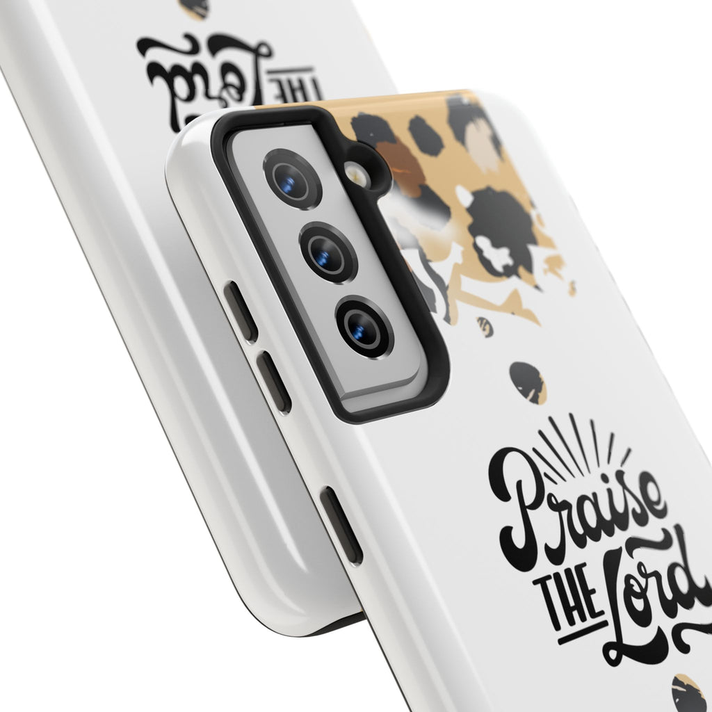 Praise the Lord Leopard Tough Phone Case — Christian iPhone Protection