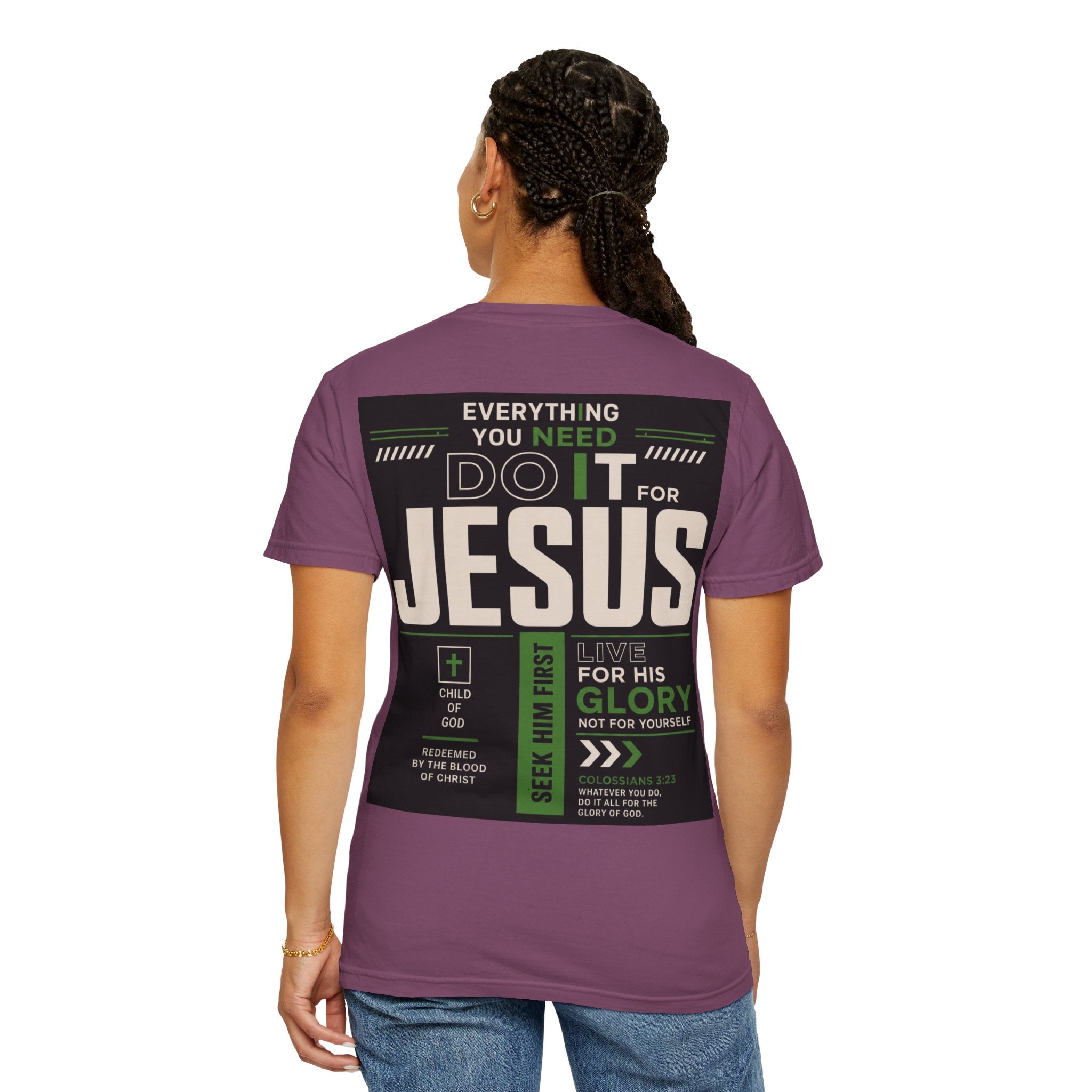 Christian Cross T-Shirt — "Do It For Jesus" Faith Graphic Tee