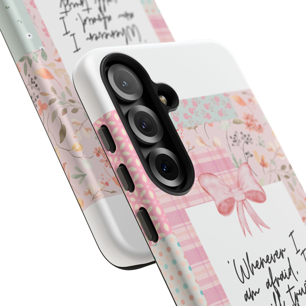 Inspirational Psalms Phone Case — "Whenever I am afraid, I will trust in You." (Psalms 56:3)