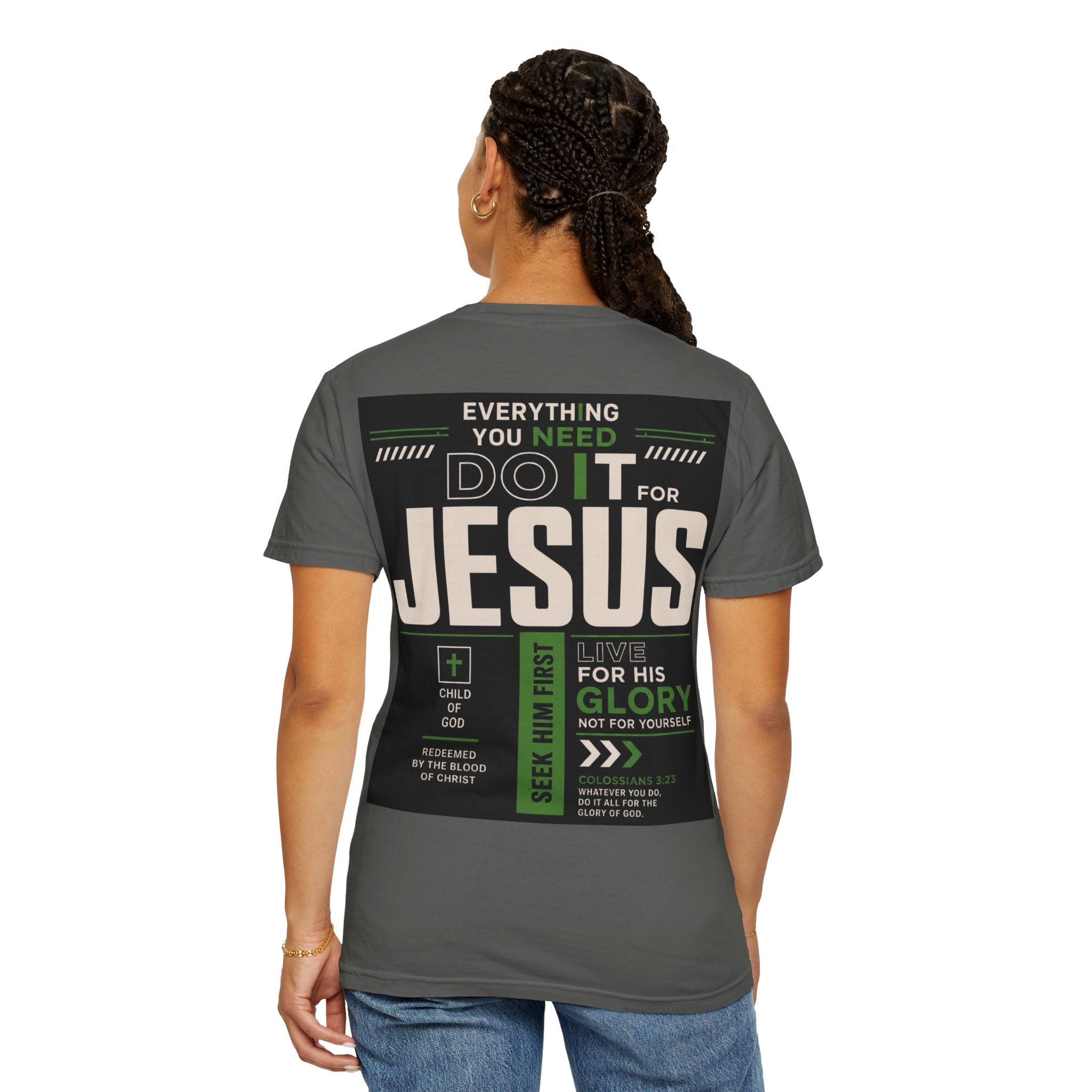 Christian Cross T-Shirt — "Do It For Jesus" Faith Graphic Tee