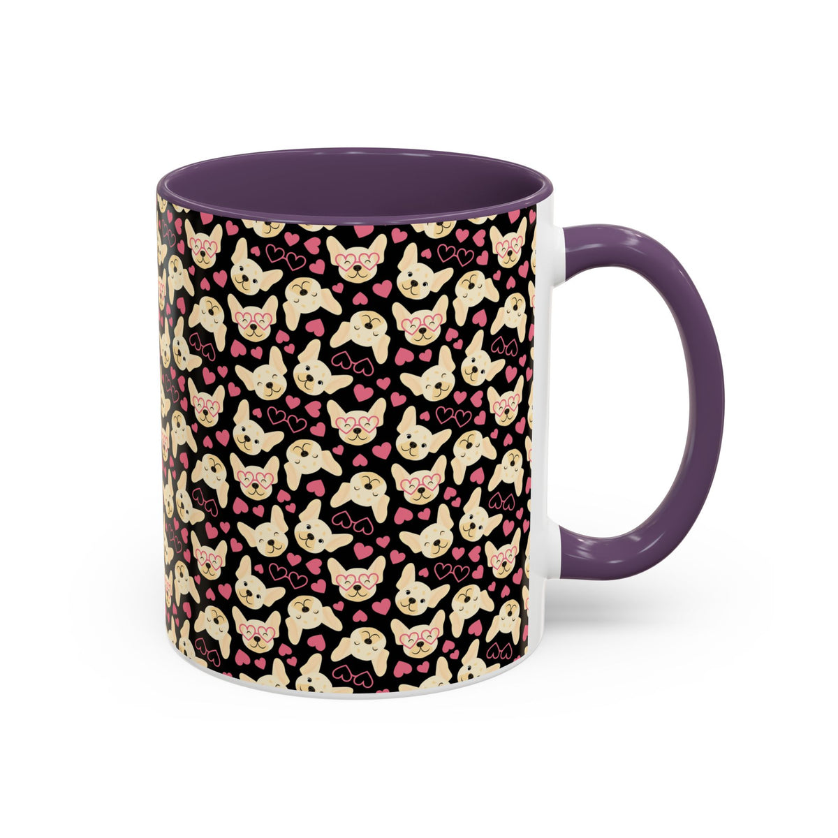 Cute Chihuahua Pattern Accent Coffee Mug — 11/15oz