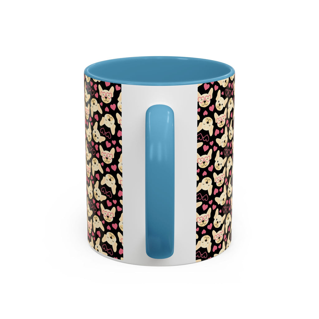 Cute Chihuahua Pattern Accent Coffee Mug — 11/15oz
