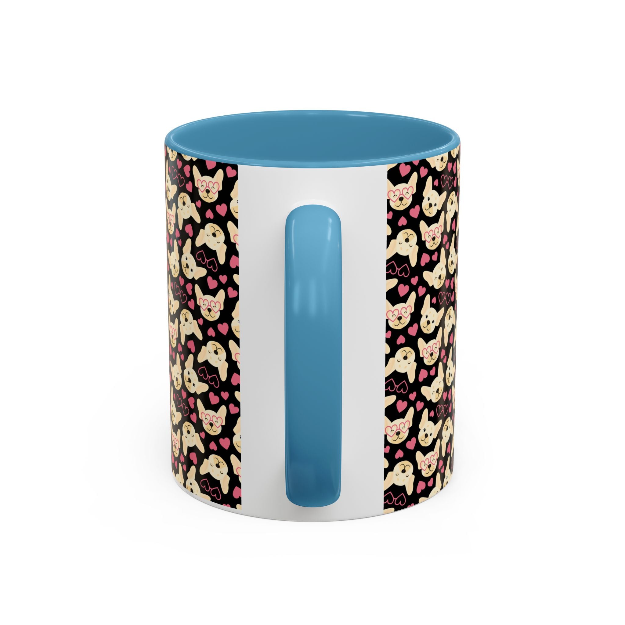 Cute Chihuahua Pattern Accent Coffee Mug — 11/15oz