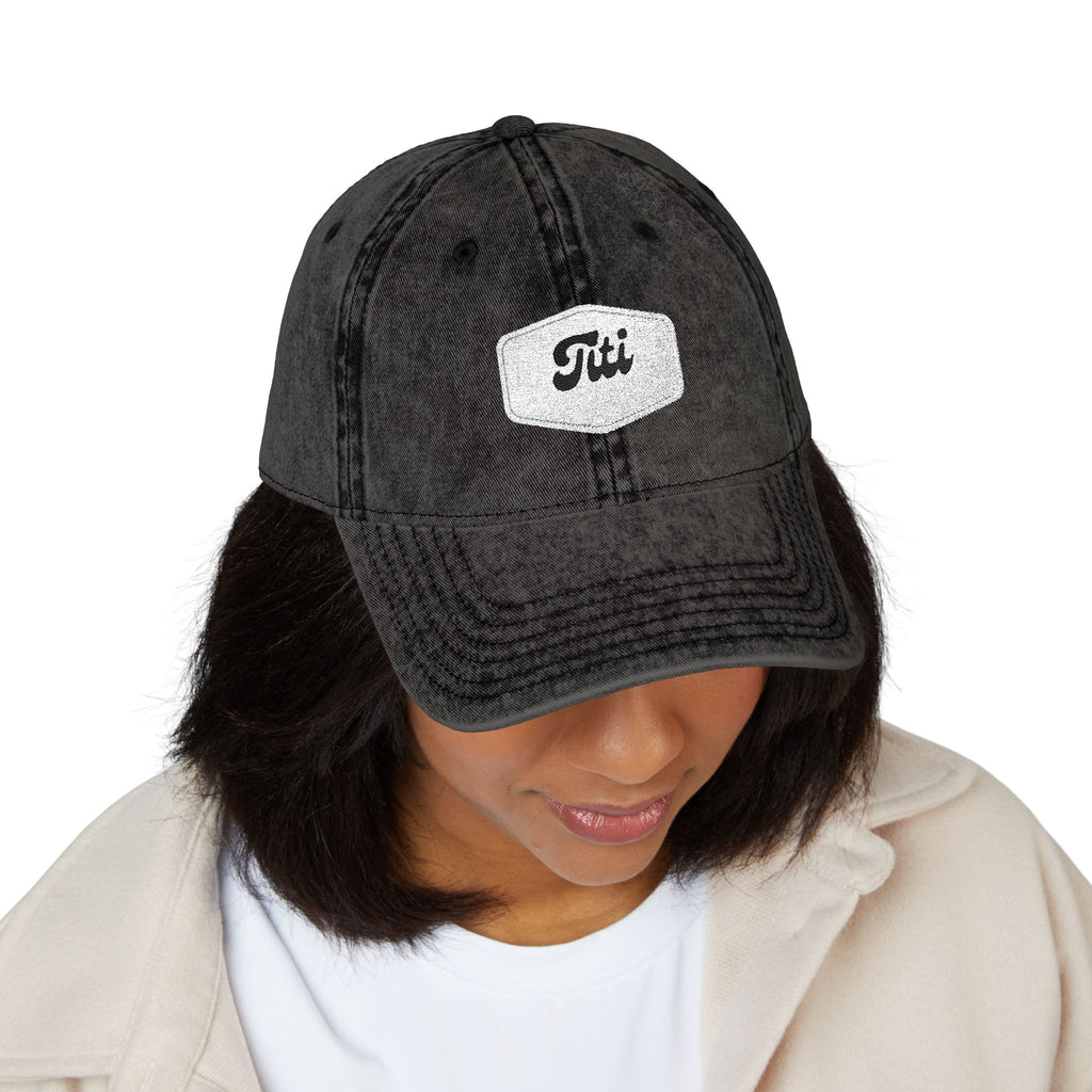 Vintage Embroidered Cap - Retro 'Titi' Patch Dad Hat
