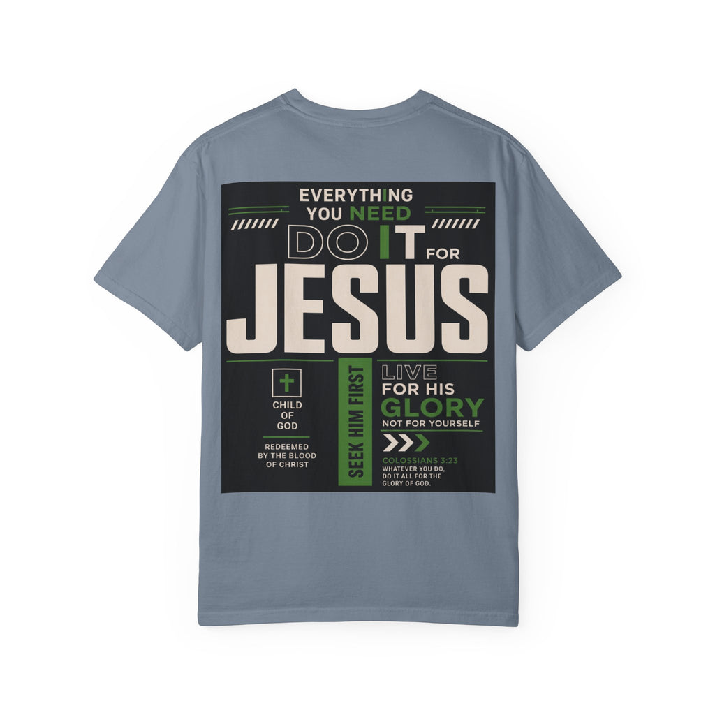 Christian Cross T-Shirt — "Do It For Jesus" Faith Graphic Tee