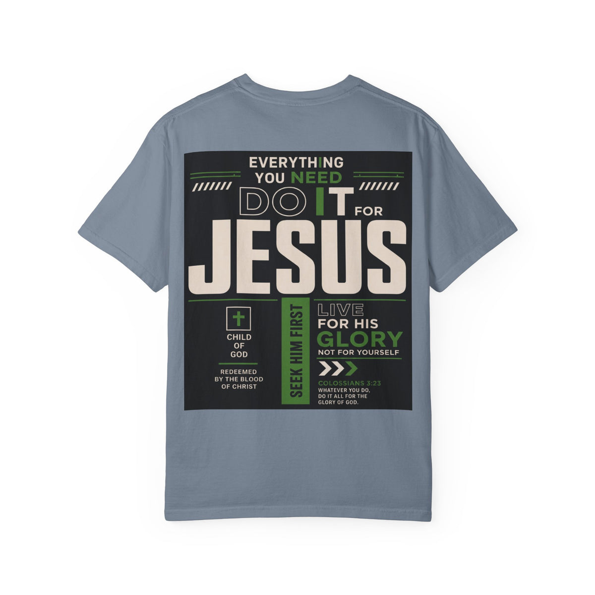 Christian Cross T-Shirt — "Do It For Jesus" Faith Graphic Tee