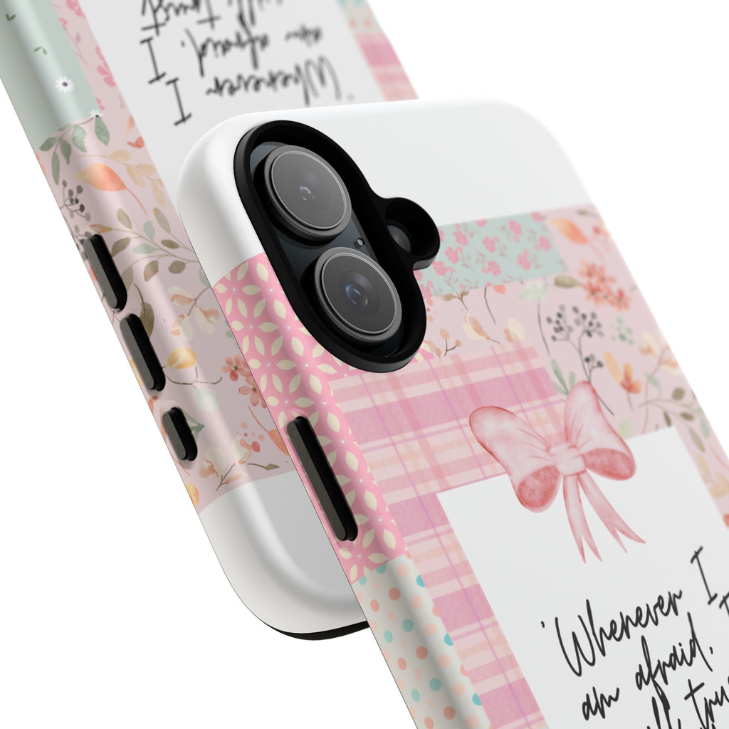 Inspirational Psalms Phone Case — "Whenever I am afraid, I will trust in You." (Psalms 56:3)