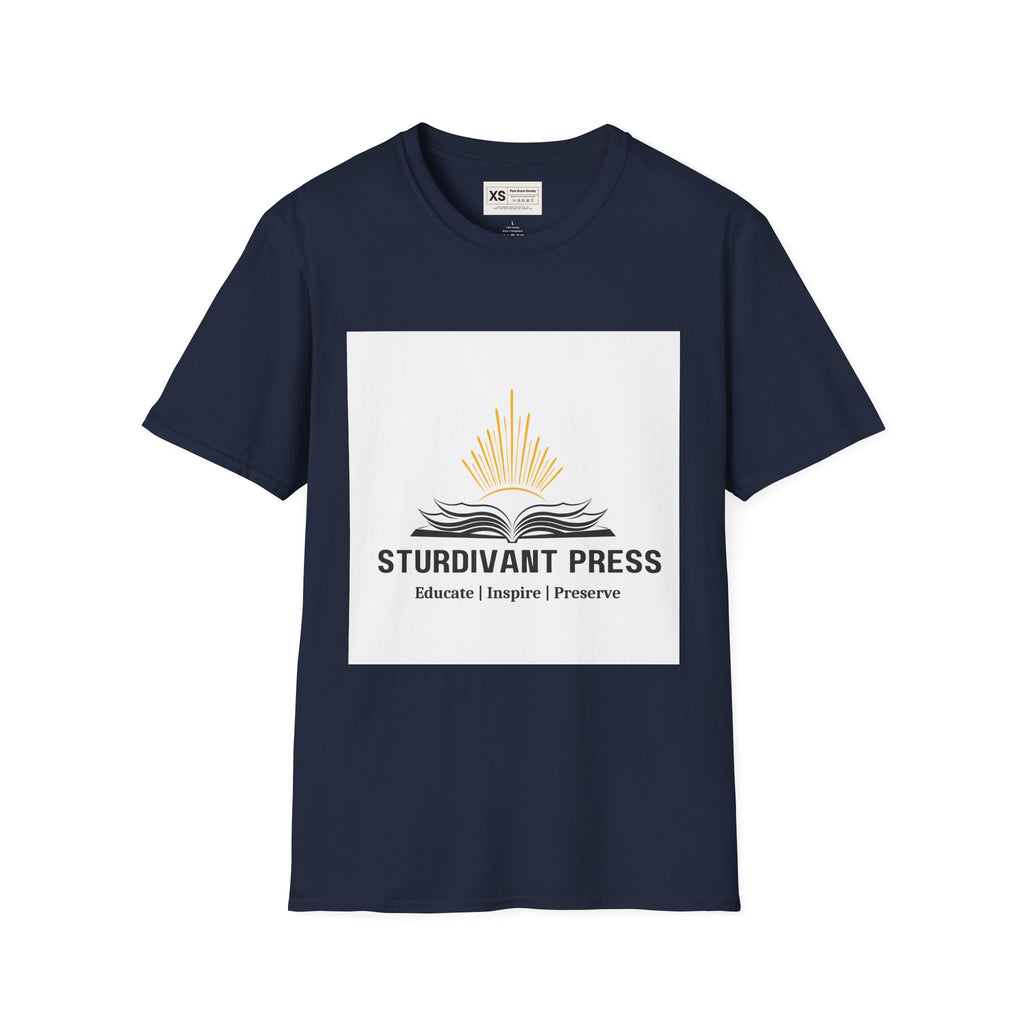 Minimal Lighthouse Logo T-Shirt — Coastal Nautical Graphic Tee