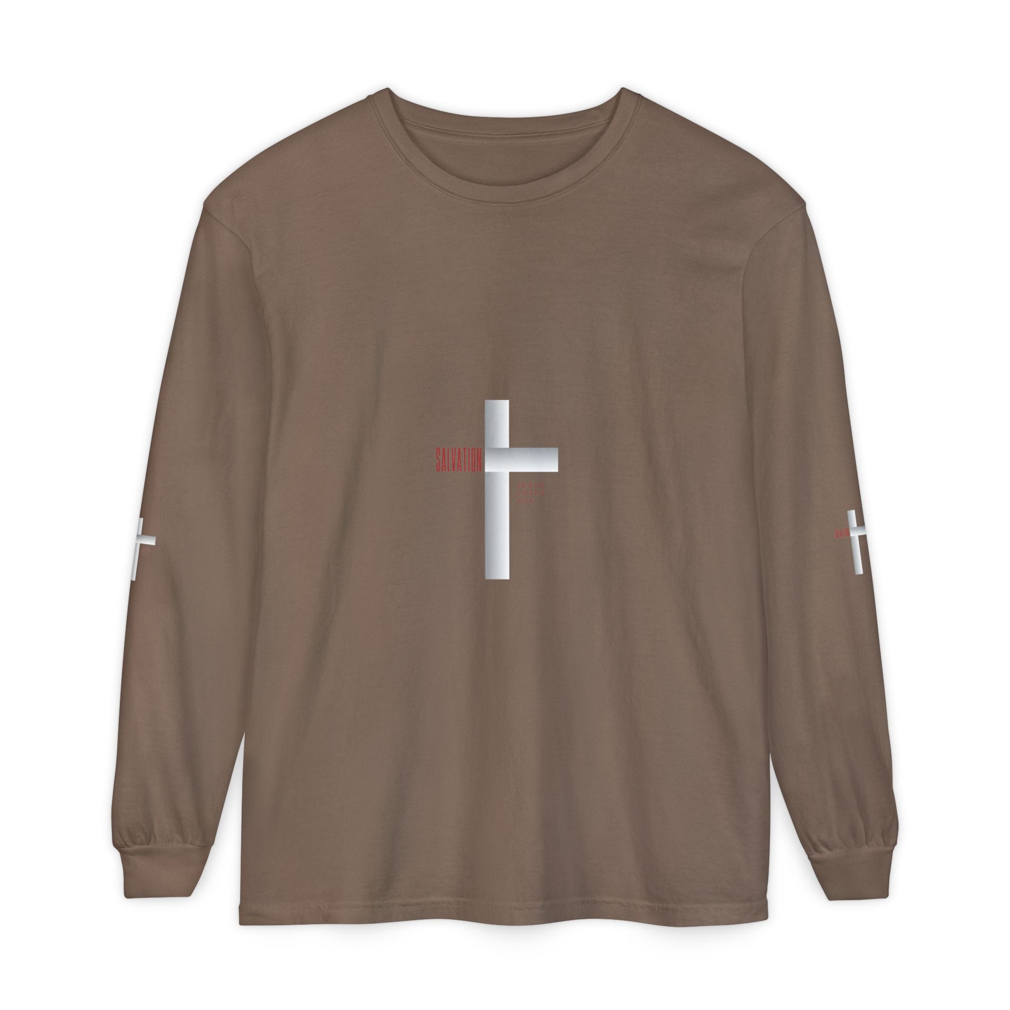 Christian Long Sleeve Tee — "The Messiah" Jerusalem Nazareth Design
