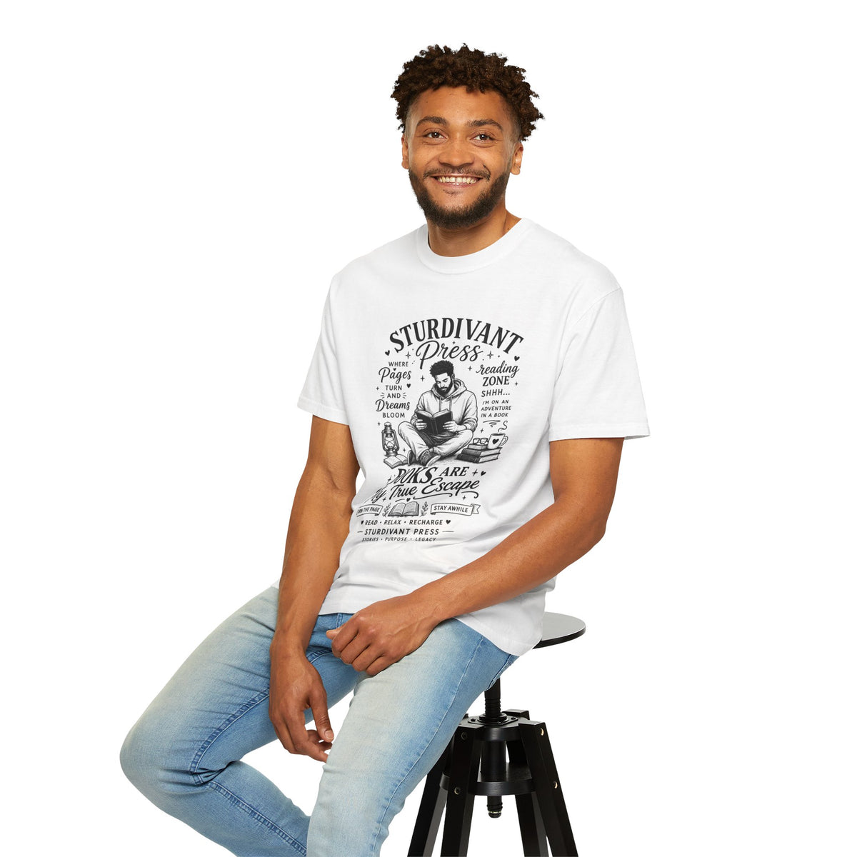 Reading Escape T-Shirt — “Books Are My True Escape” Literary Tee