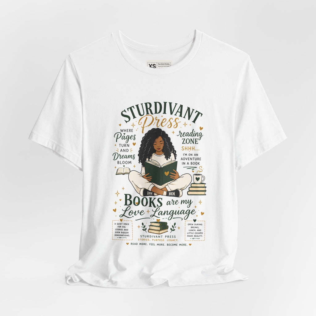 Booklover T‑Shirt — “Books Are My Love Language” Reading Tee