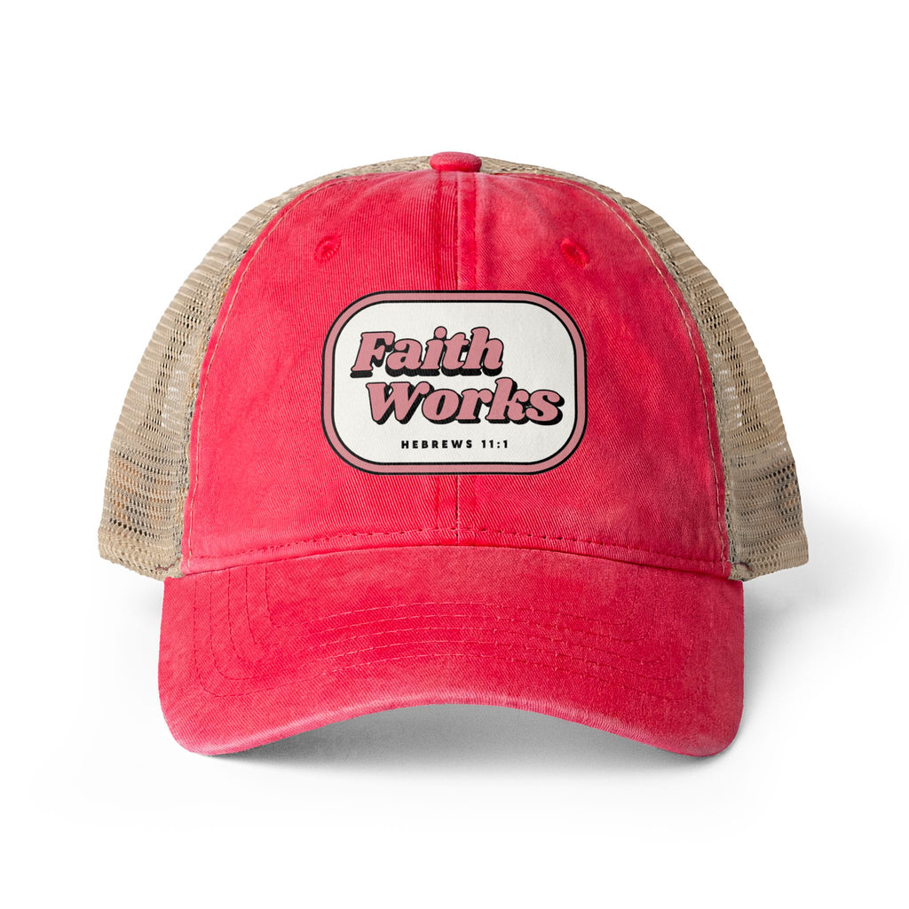 Women's Washed Mesh-Back Cap