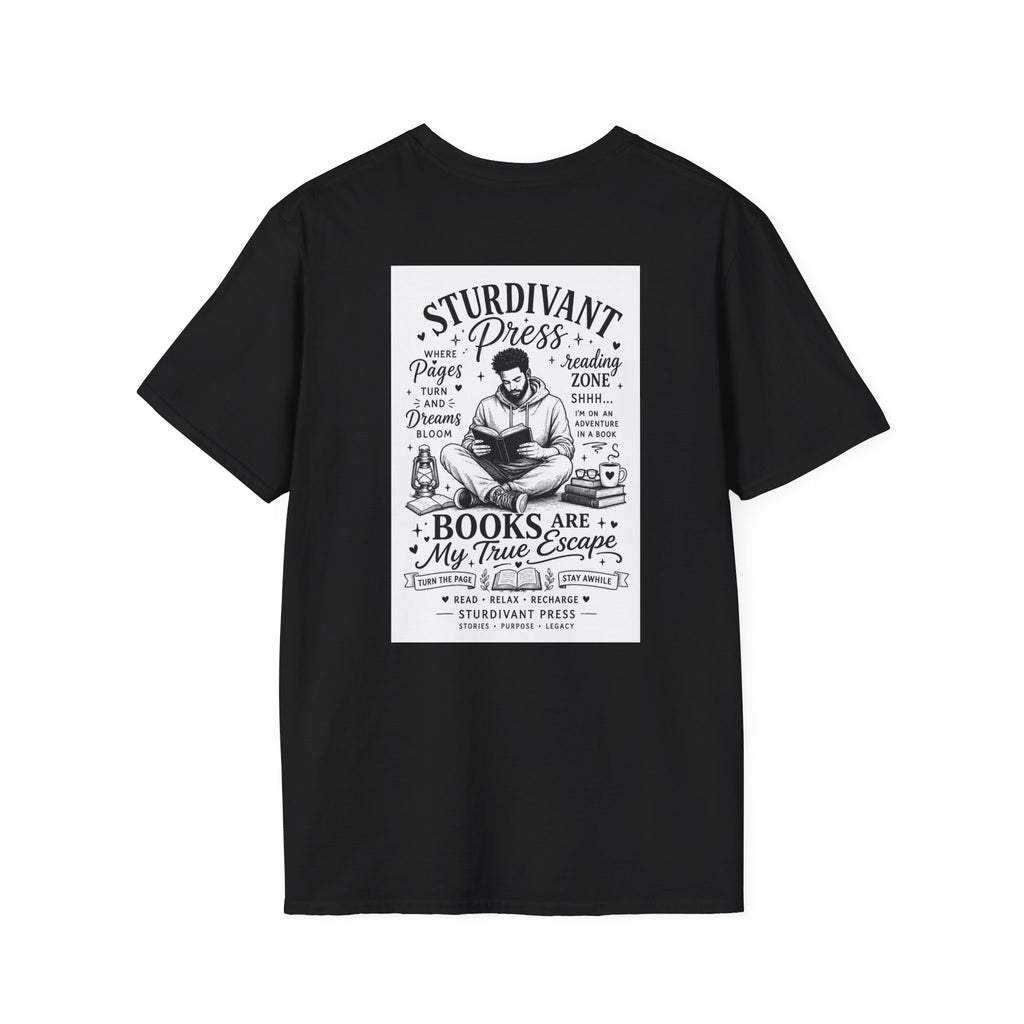 Minimal Lighthouse Logo T-Shirt — Coastal Nautical Graphic Tee
