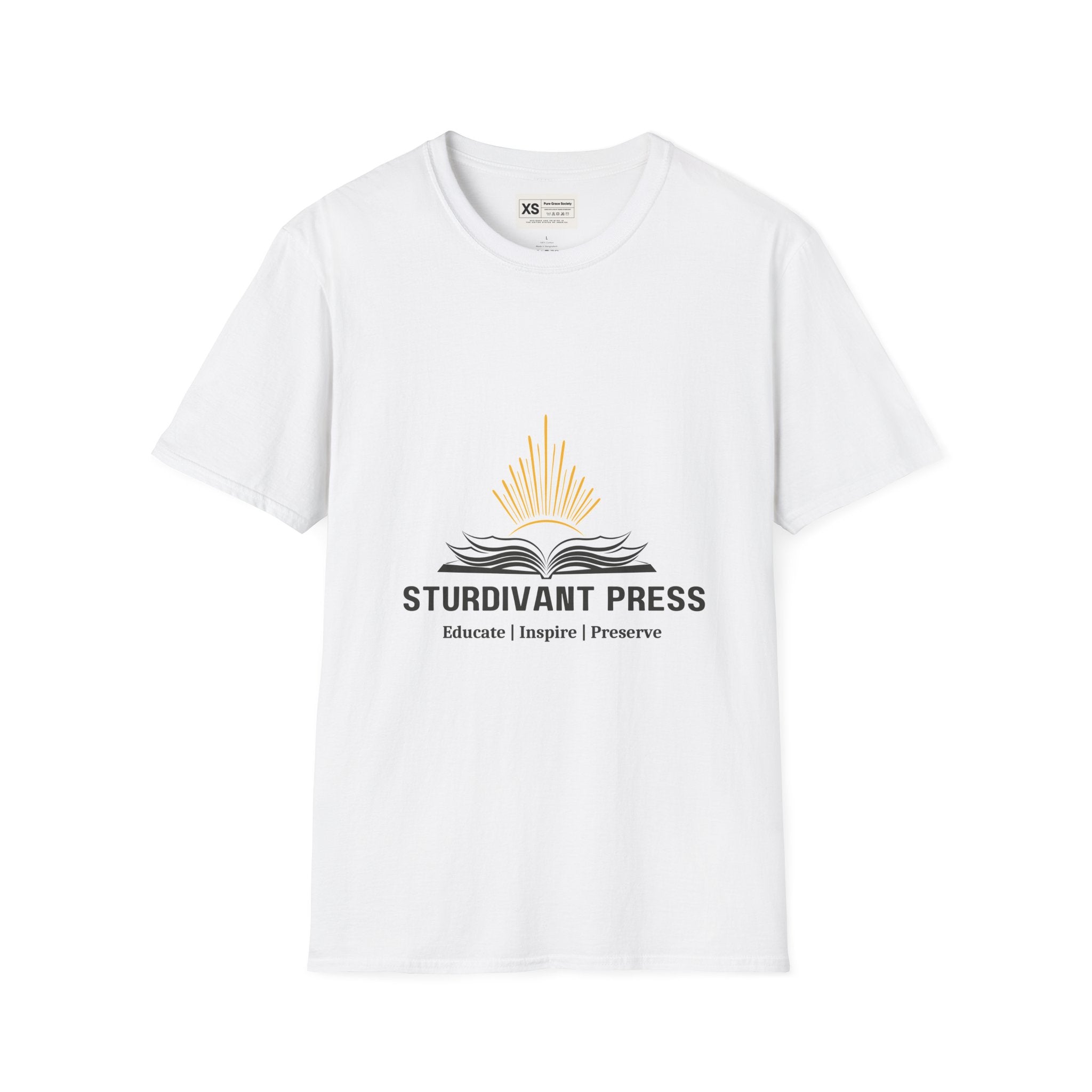 Minimal Lighthouse Logo T-Shirt — Coastal Nautical Graphic Tee