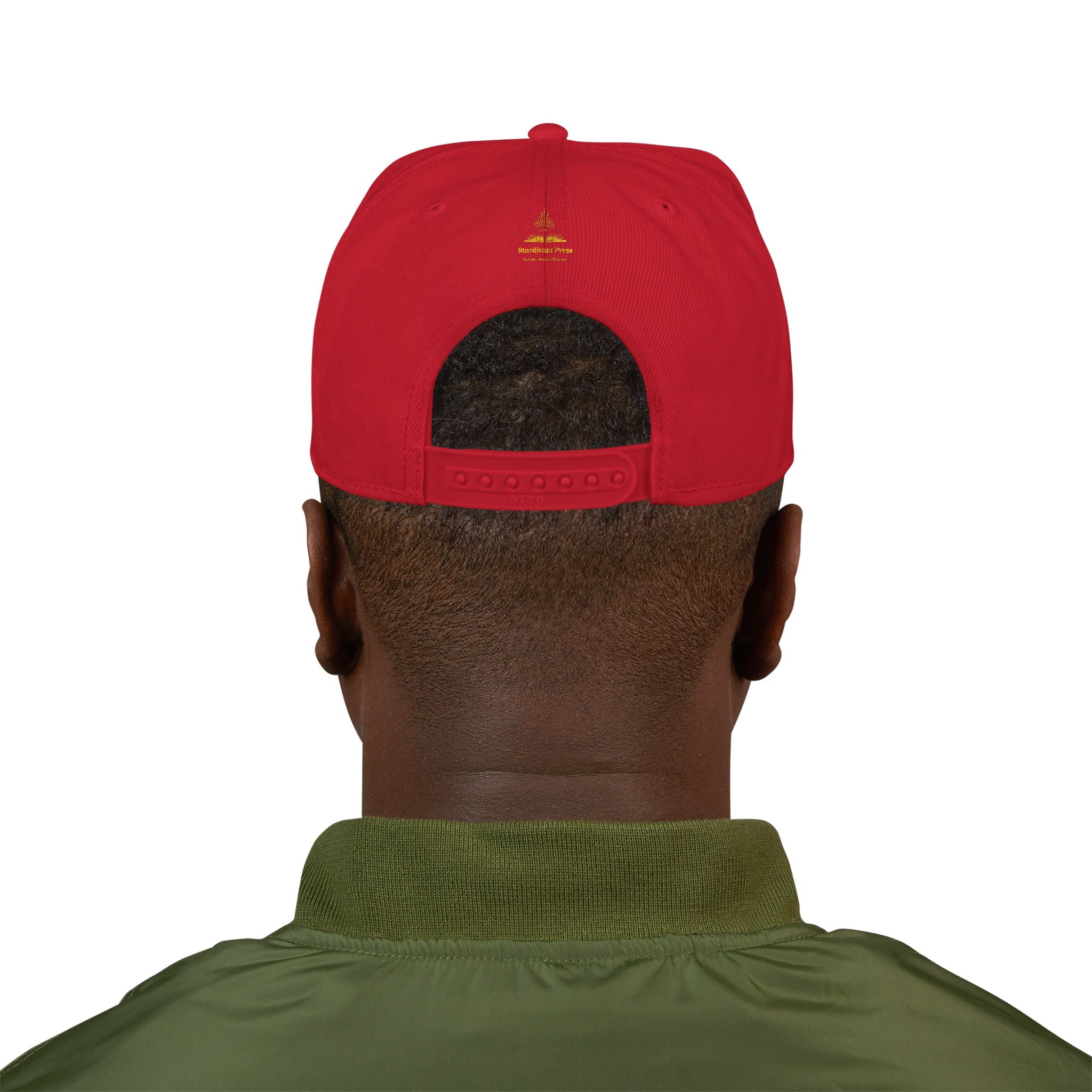 Embroidered 'Stoked' Snapback Hat — Black & Charcoal Skate Cap