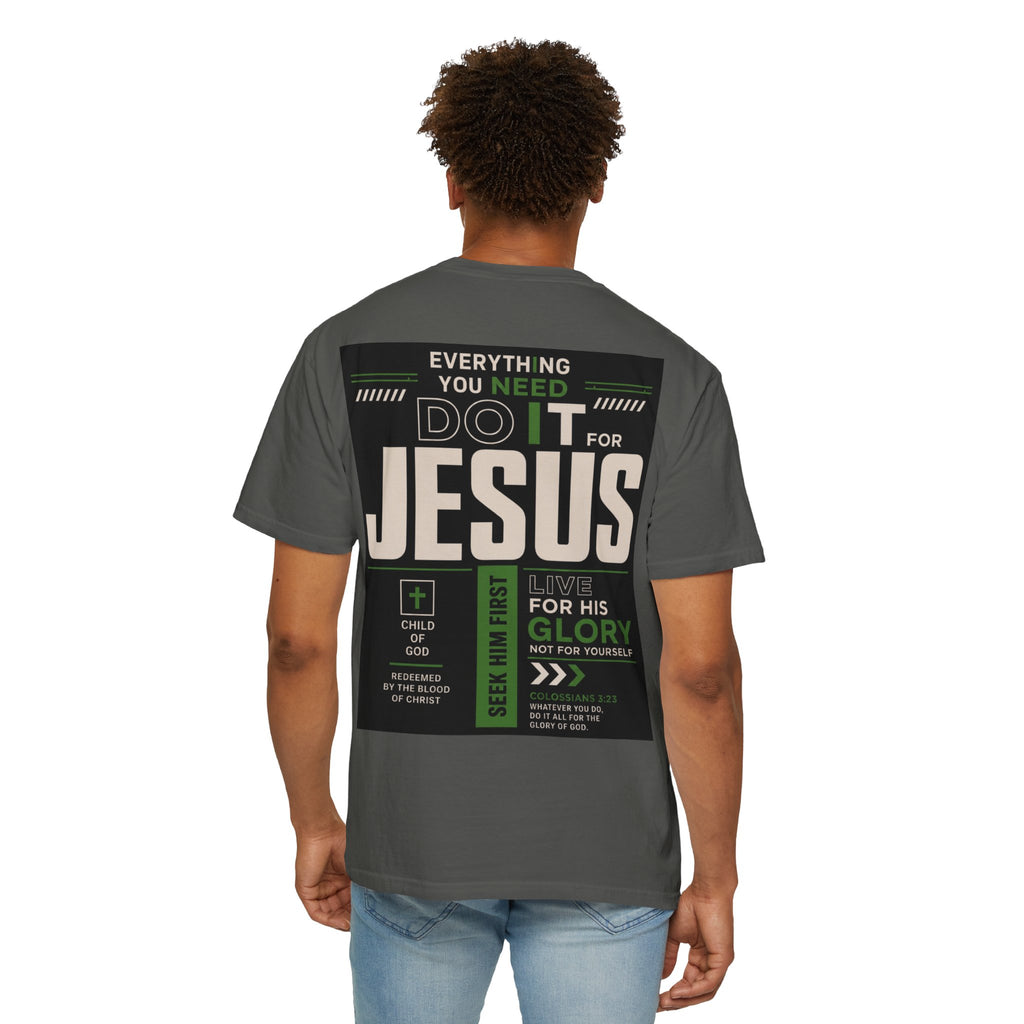 Christian Cross T-Shirt — "Do It For Jesus" Faith Graphic Tee