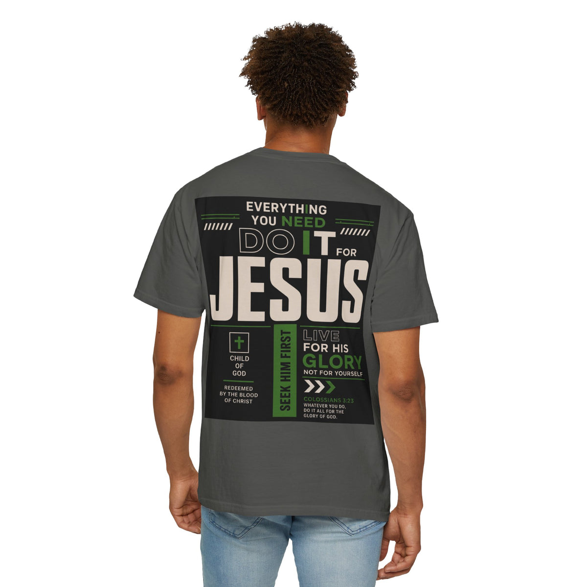 Christian Cross T-Shirt — "Do It For Jesus" Faith Graphic Tee