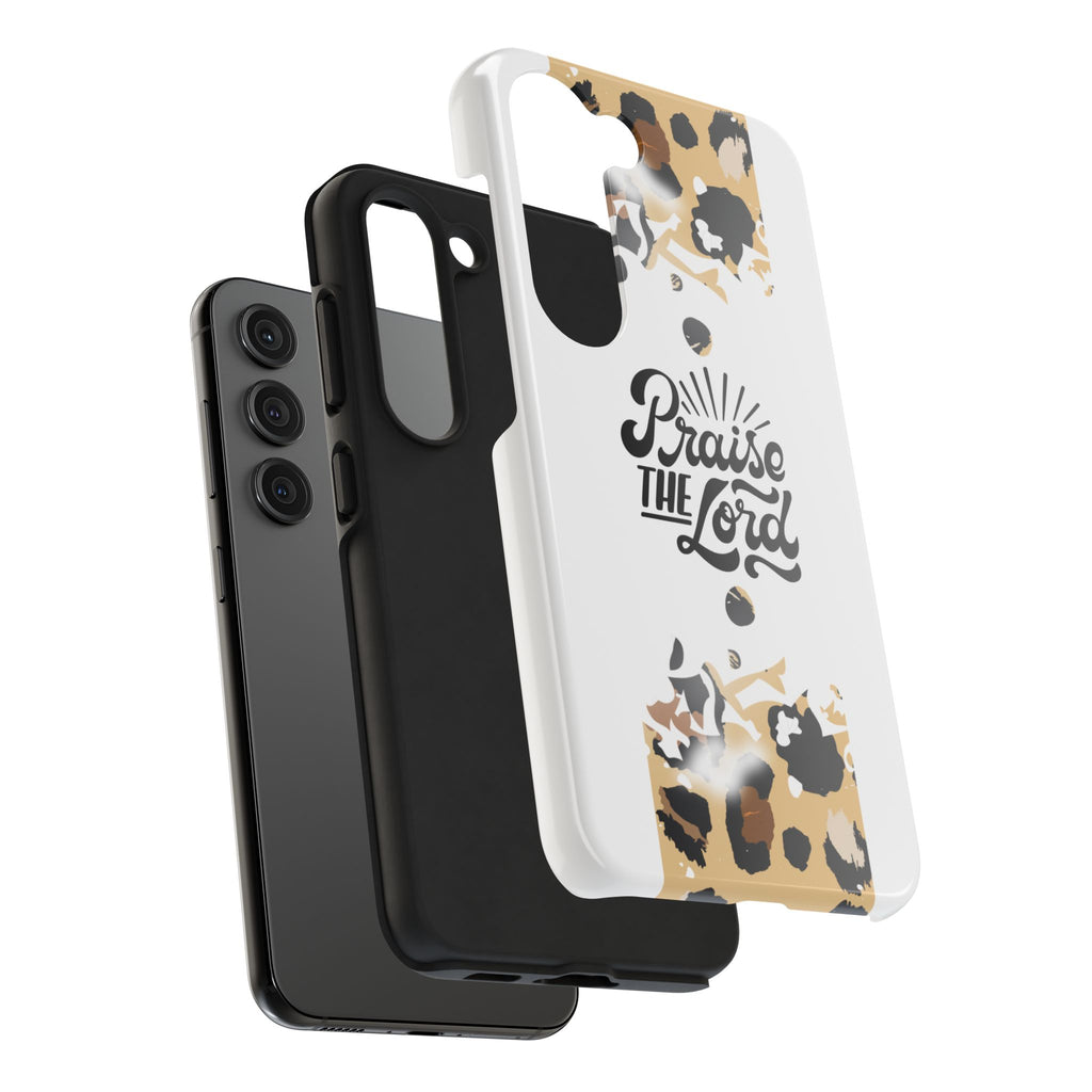 Praise the Lord Leopard Tough Phone Case — Christian iPhone Protection