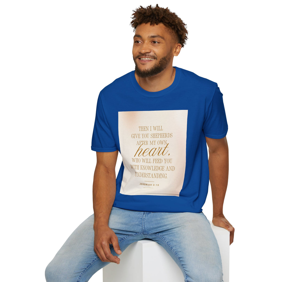 Christian Scripture T‑Shirt — “Then I Will Give You Shepherds After My Own Heart” Inspirational Tee