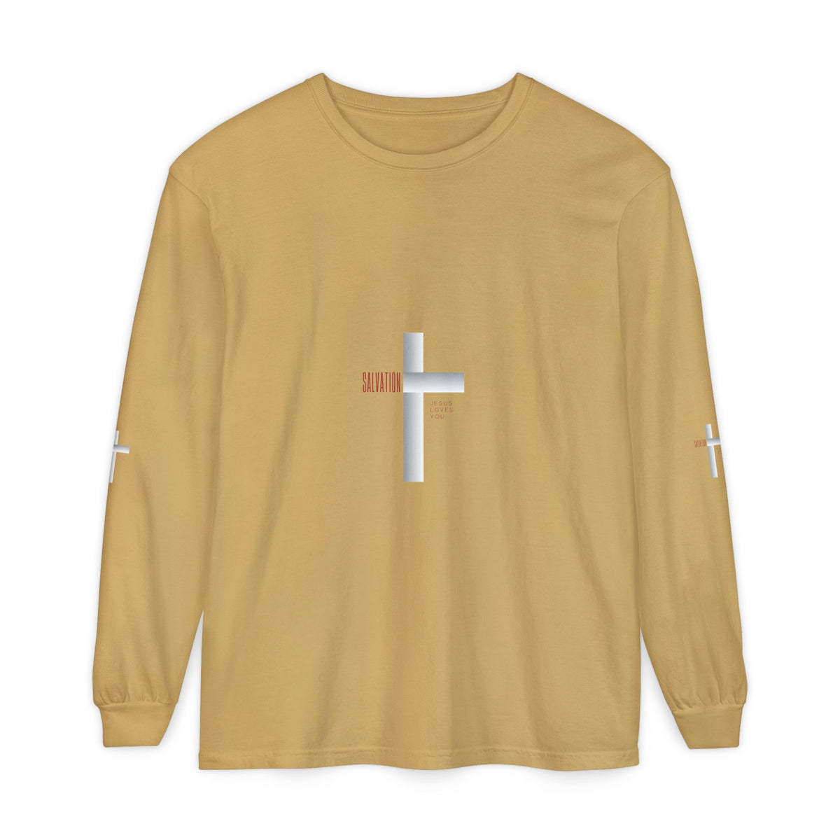 Christian Long Sleeve Tee — "The Messiah" Jerusalem Nazareth Design