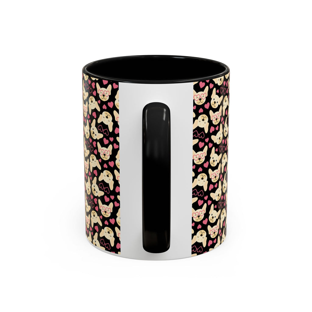 Cute Chihuahua Pattern Accent Coffee Mug — 11/15oz