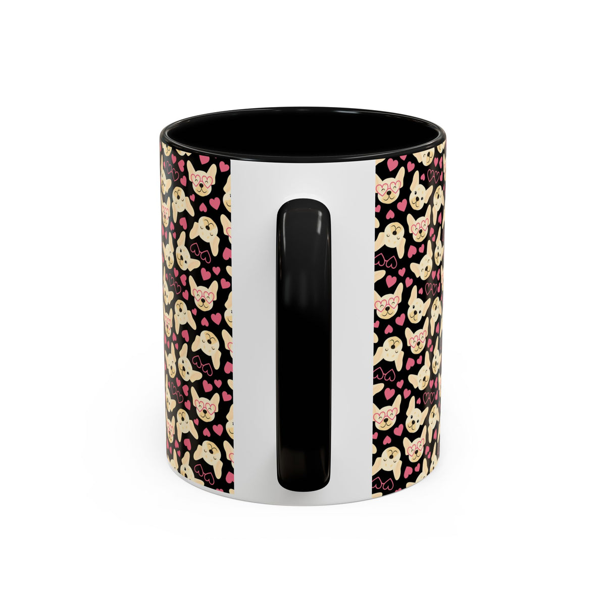 Cute Chihuahua Pattern Accent Coffee Mug — 11/15oz