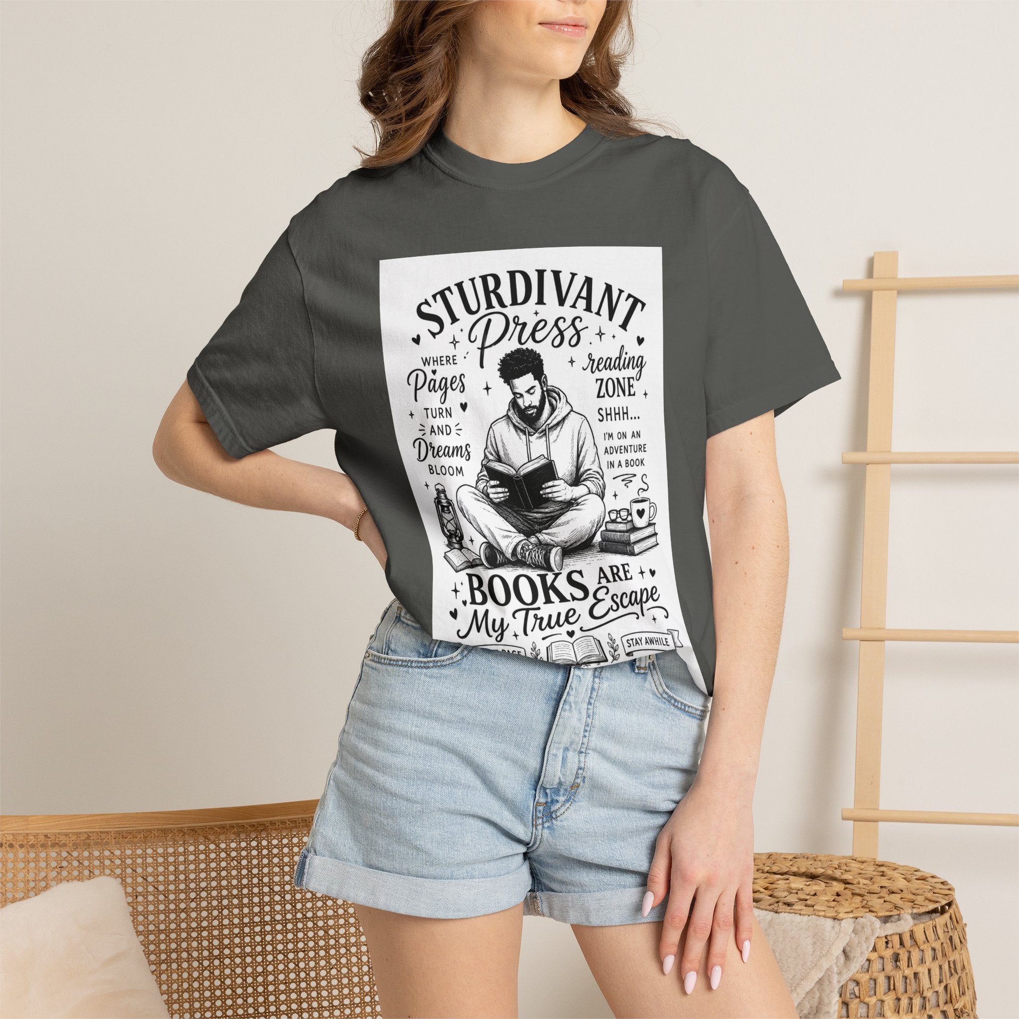 Reading Escape T-Shirt — “Books Are My True Escape” Literary Tee