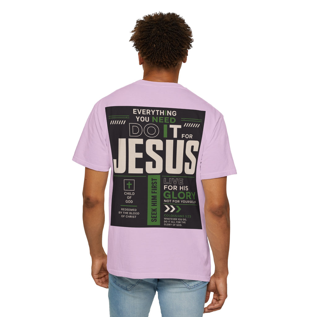 Christian Cross T-Shirt — "Do It For Jesus" Faith Graphic Tee