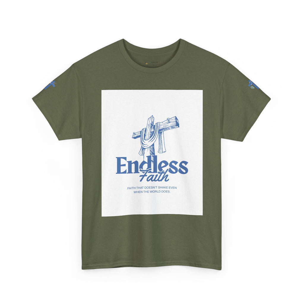 Faith Cross T‑Shirt — "Endless Faith" Christian Graphic Tee