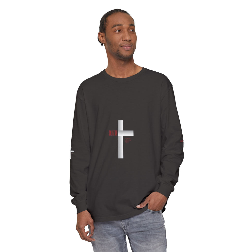 Christian Long Sleeve Tee — "The Messiah" Jerusalem Nazareth Design