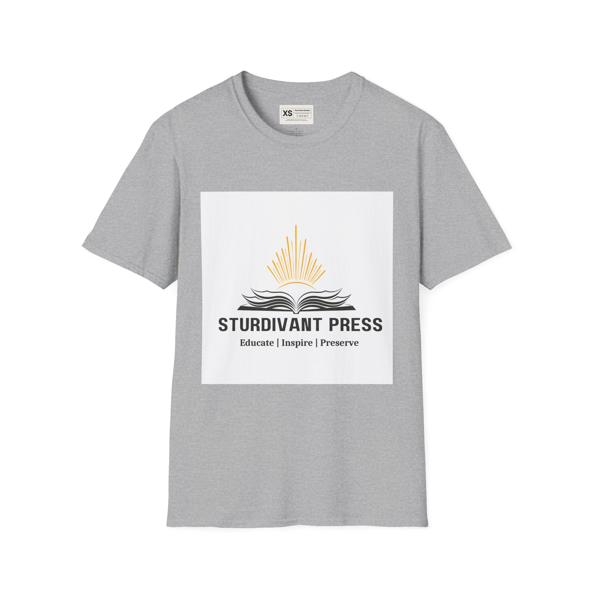 Minimal Lighthouse Logo T-Shirt — Coastal Nautical Graphic Tee
