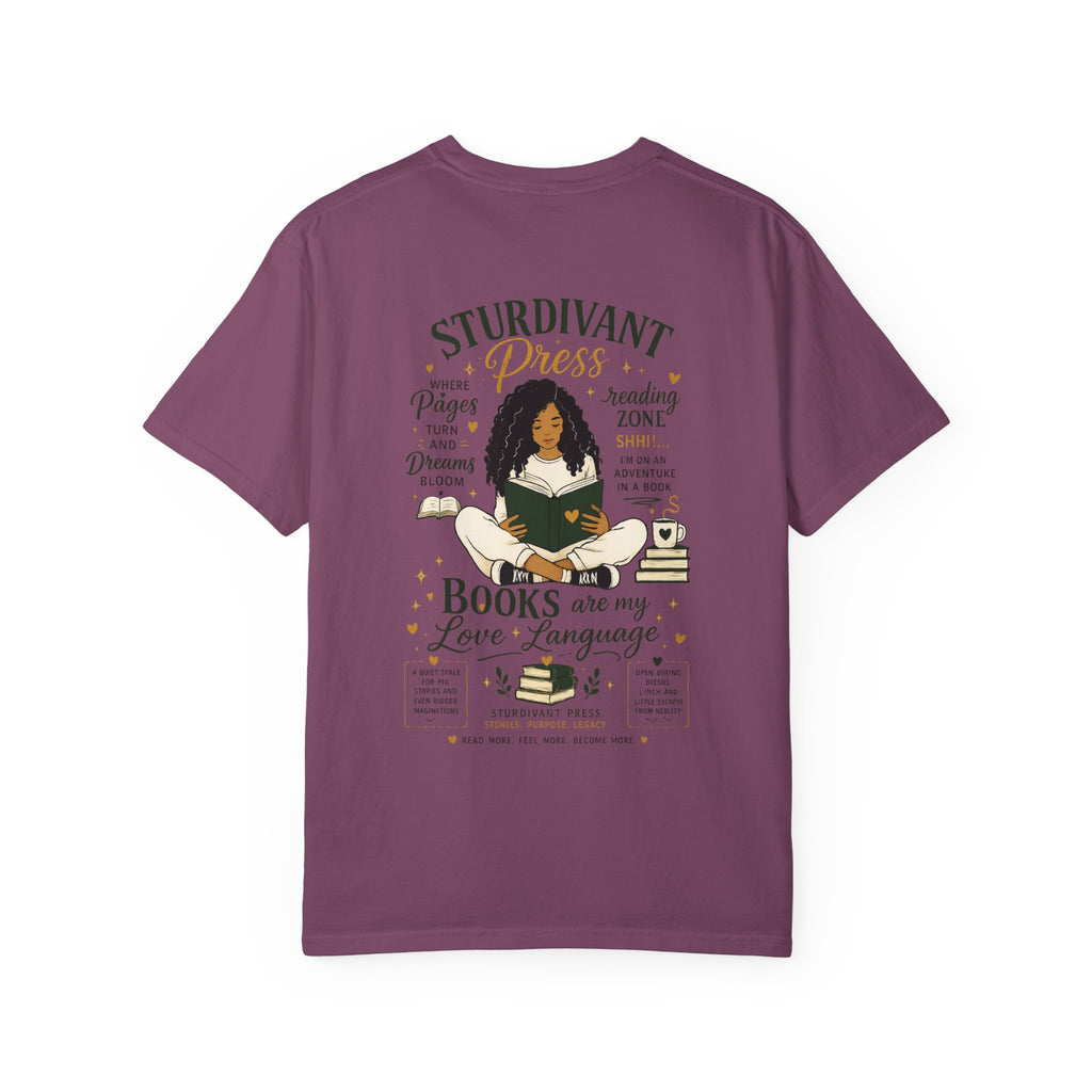 Book Lover T-Shirt — "Books Are My Love Language" Reading Tee