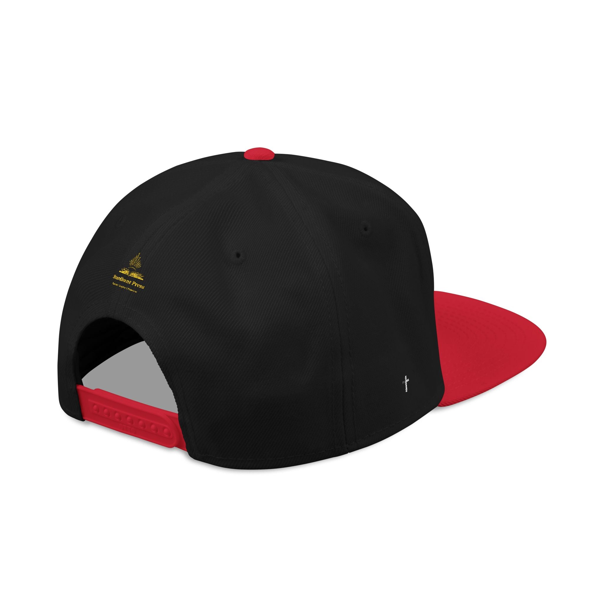 Embroidered 'Stoked' Snapback Hat — Black & Charcoal Skate Cap
