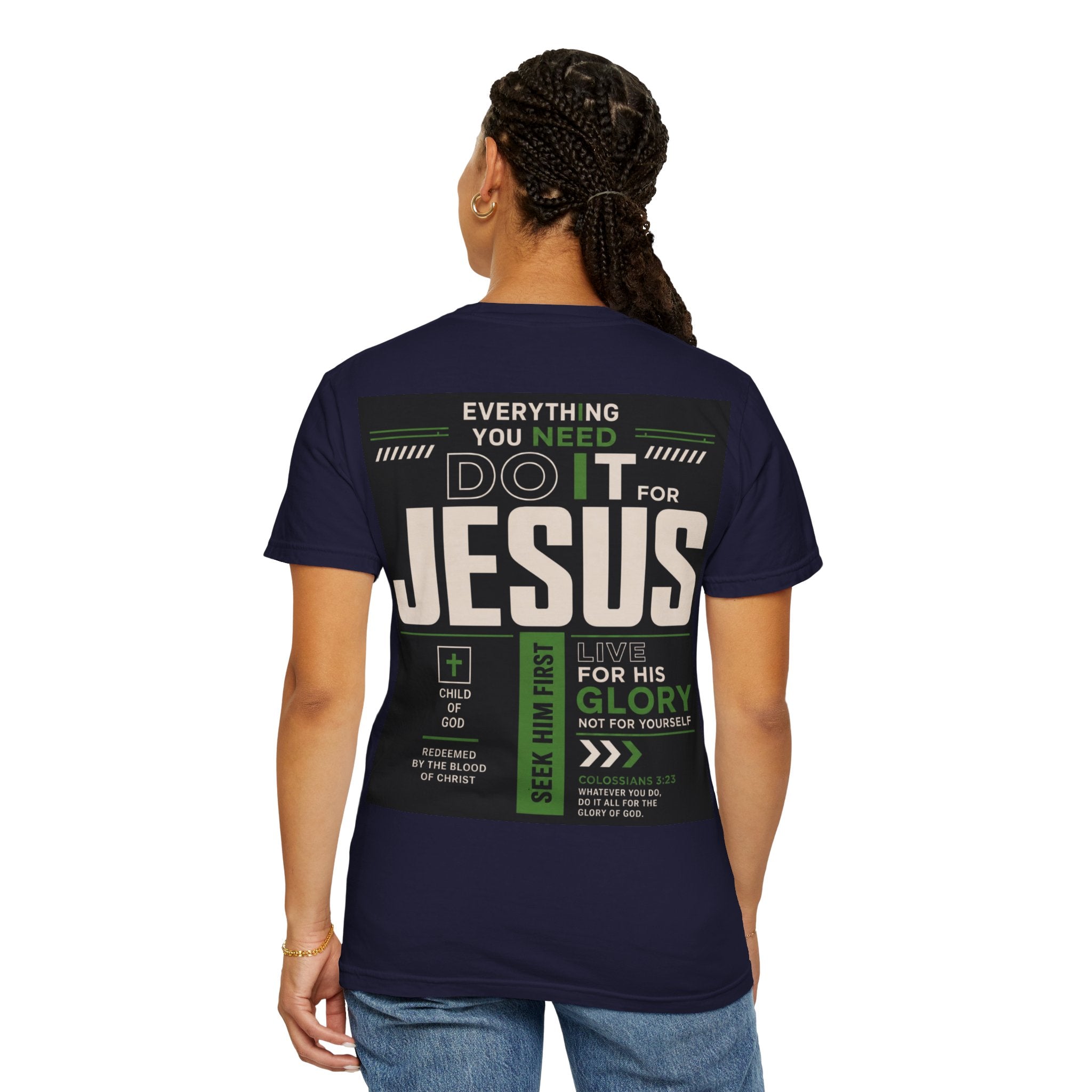 Christian Cross T-Shirt — "Do It For Jesus" Faith Graphic Tee