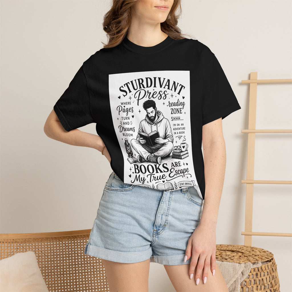 Reading Escape T-Shirt — “Books Are My True Escape” Literary Tee