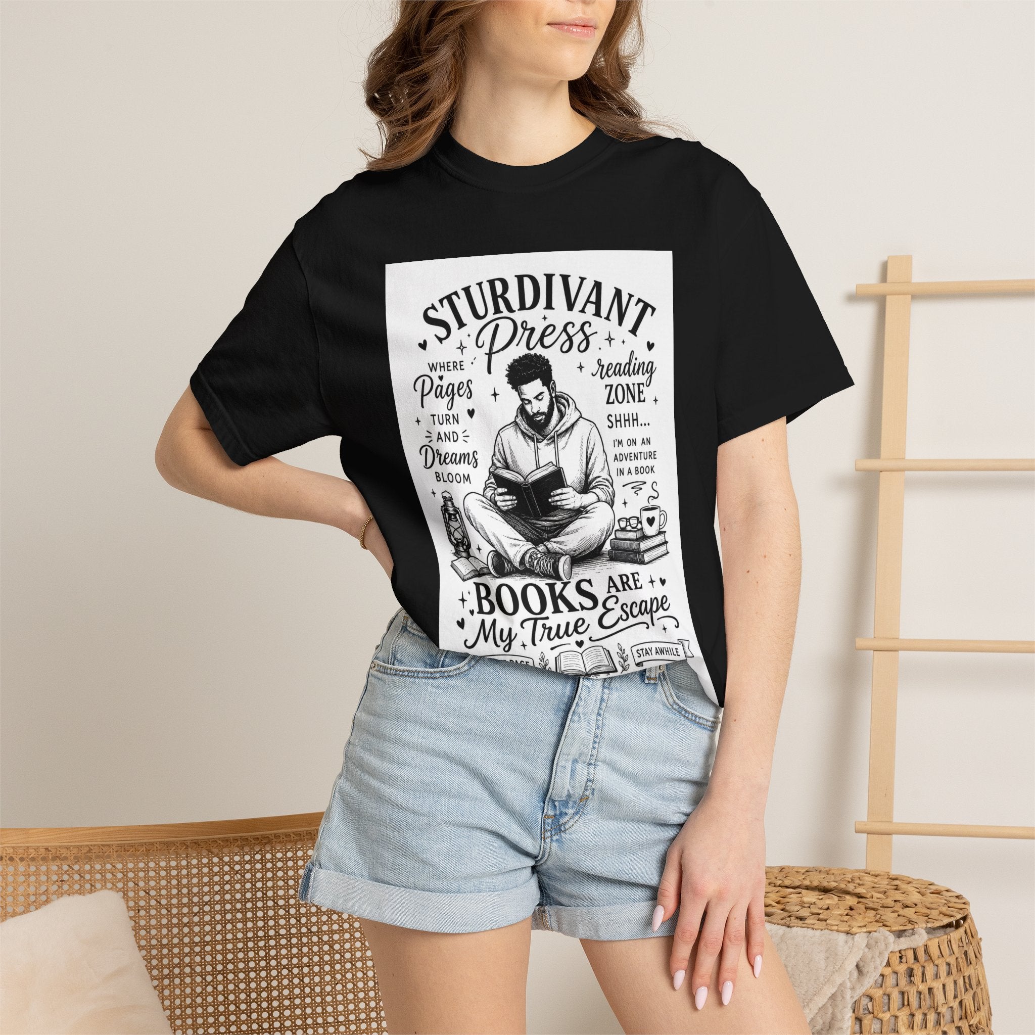 Reading Escape T-Shirt — “Books Are My True Escape” Literary Tee