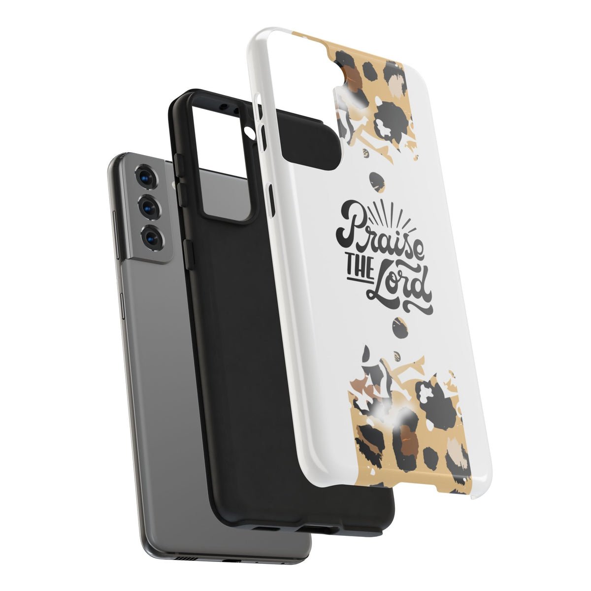 Praise the Lord Leopard Tough Phone Case — Christian iPhone Protection