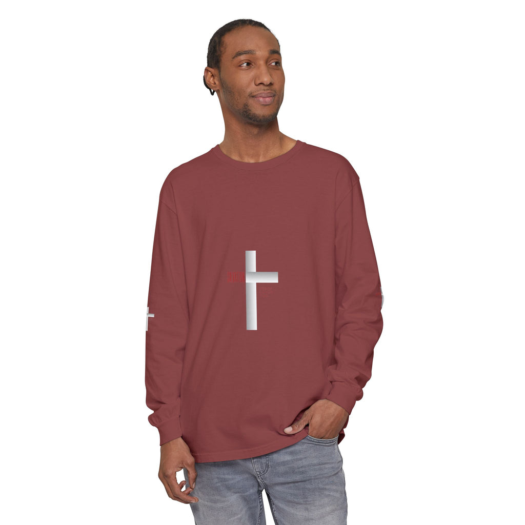 Christian Long Sleeve Tee — "The Messiah" Jerusalem Nazareth Design