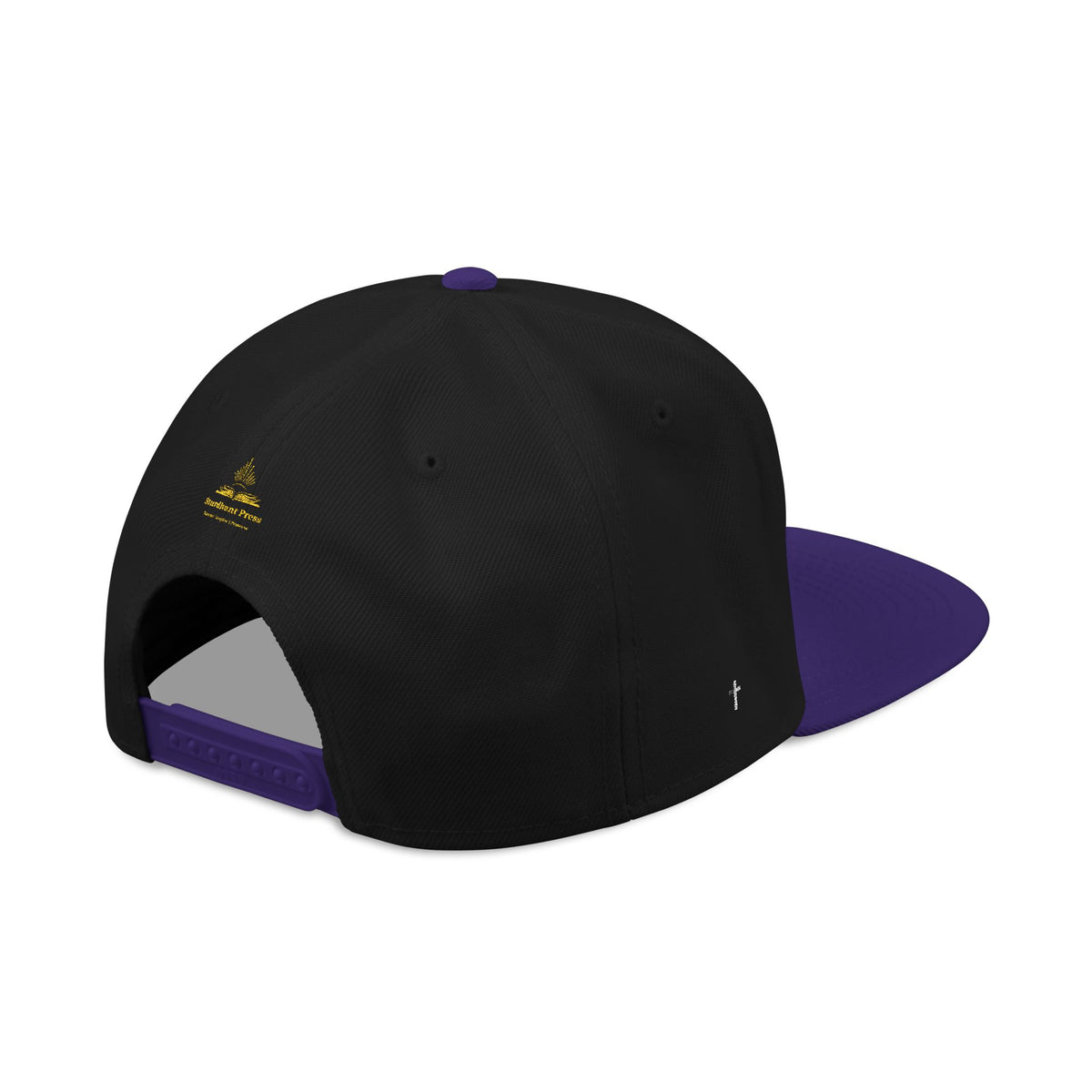 Embroidered 'Stoked' Snapback Hat — Black & Charcoal Skate Cap