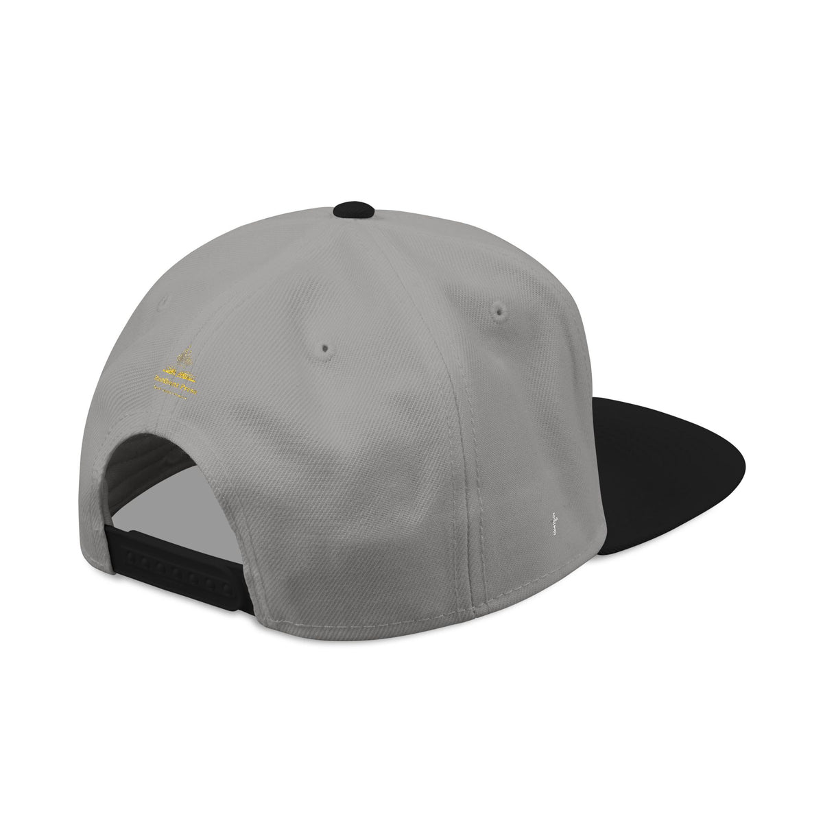 Embroidered 'Stoked' Snapback Hat — Black & Charcoal Skate Cap