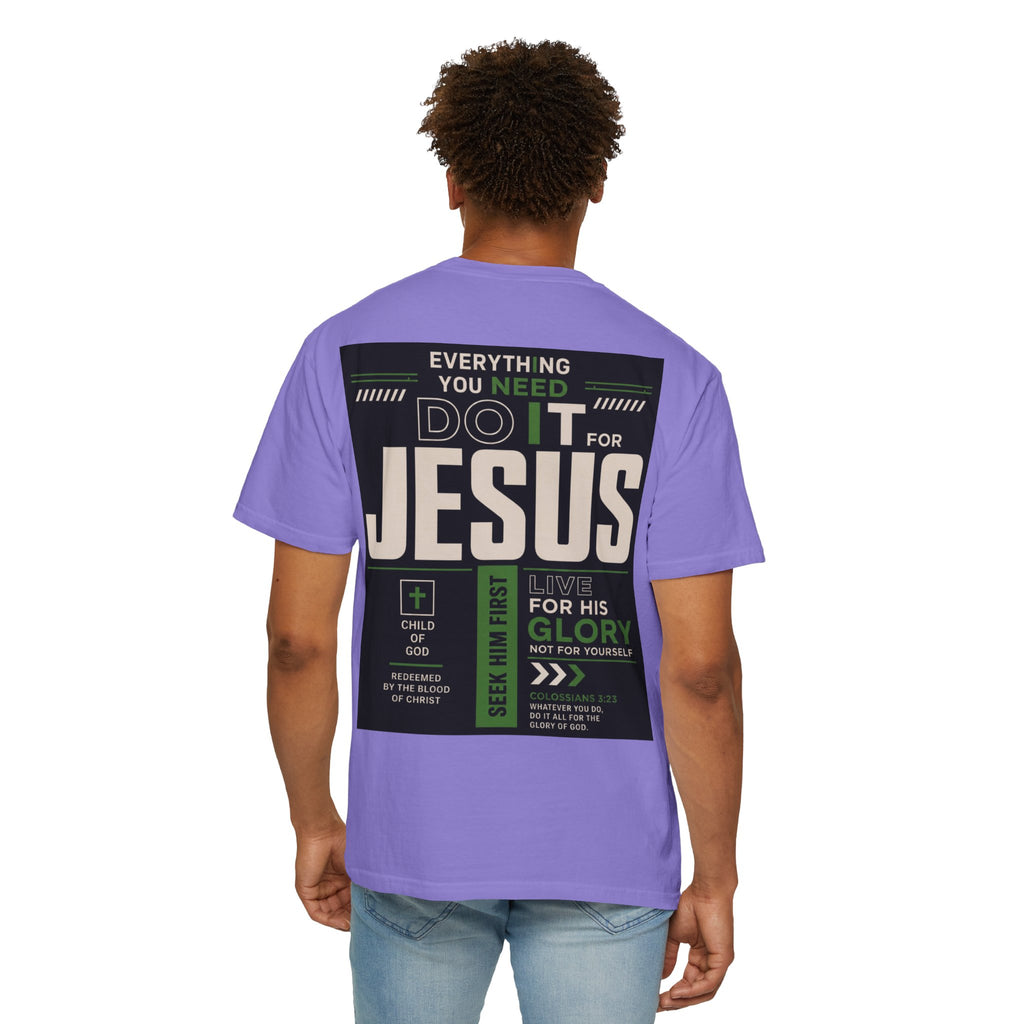 Christian Cross T-Shirt — "Do It For Jesus" Faith Graphic Tee